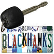 Blackhawks Strip Art Novelty Metal Key Chain KC-13258