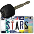 Stars Strip Art Novelty Metal Key Chain KC-13261