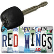 Red Wings Strip Art Novelty Metal Key Chain KC-13262