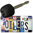 Oilers Strip Art Novelty Metal Key Chain KC-13263