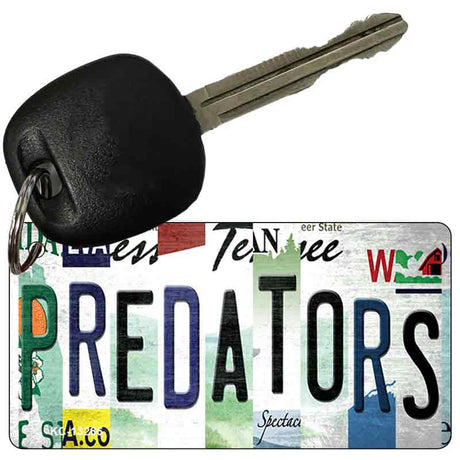 Predators Strip Art Novelty Metal Key Chain KC-13266