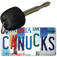 Canucks Strip Art Novelty Metal Key Chain KC-13270