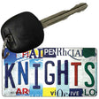 Golden Knights Strip Art Novelty Metal Key Chain KC-13271