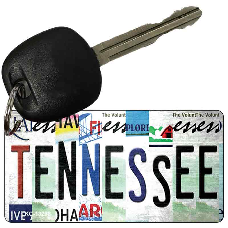 Tennessee Strip Art Novelty Metal Key Chain KC-13298