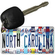 North Carolina Strip Art Novelty Metal Key Chain KC-13302