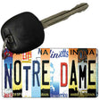 Notre Dame Strip Art Novelty Metal Key Chain KC-13303