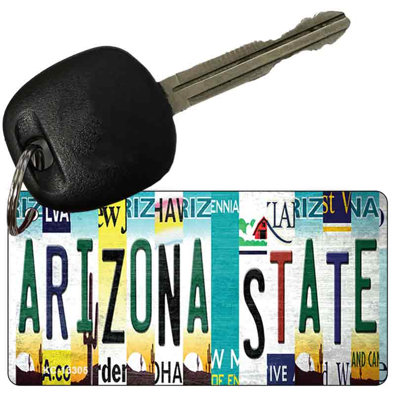 Arizona State Strip Art Novelty Metal Key Chain KC-13305