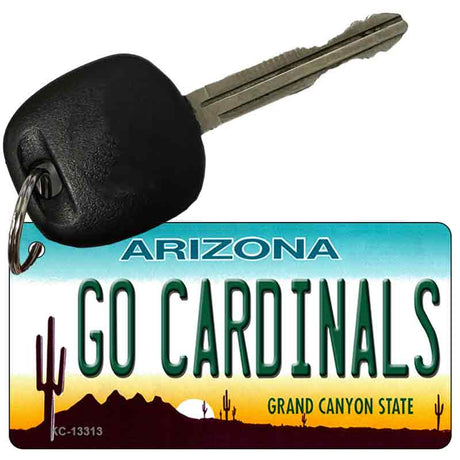 Go Cardinals Novelty Metal Key Chain KC-13313