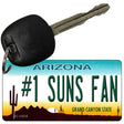 Number 1 Suns Fan Novelty Metal Key Chain KC-13318