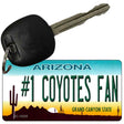 Number 1 Coyotes Fan Novelty Metal Key Chain KC-13320