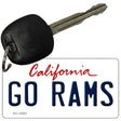 Go Rams Novelty Metal Key Chain KC-13321