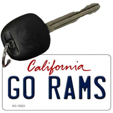 Go Rams Novelty Metal Key Chain KC-13321