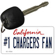 Number 1 Chargers Fan Novelty Metal Key Chain KC-13324