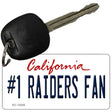 Number 1 Raiders Fan Novelty Metal Key Chain KC-13326