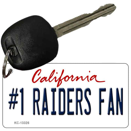 Number 1 Raiders Fan Novelty Metal Key Chain KC-13326