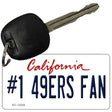 Number 1 49ers Fan Novelty Metal Key Chain KC-13328