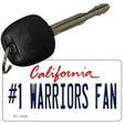 Number 1 Warriors Fan Novelty Metal Key Chain KC-13340