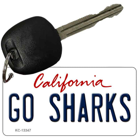 Go Sharks Novelty Metal Key Chain KC-13347