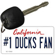 Number 1 Ducks Fan Novelty Metal Key Chain KC-13352