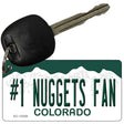 Number 1 Nuggets Fan Novelty Metal Key Chain KC-13358