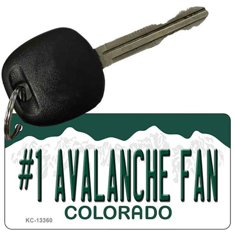 Number 1 Avalanche Fan Novelty Metal Key Chain KC-13360