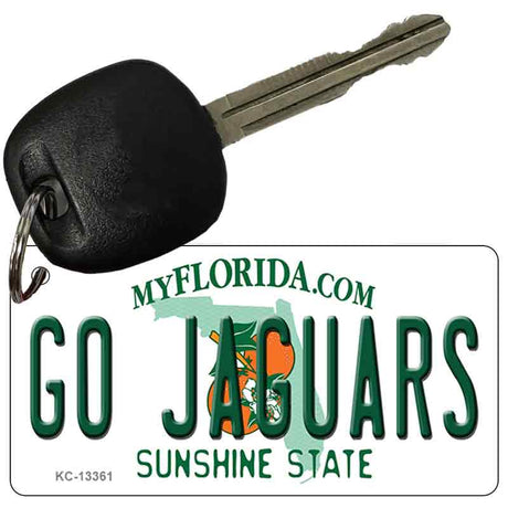 Go Jaguars Novelty Metal Key Chain KC-13361