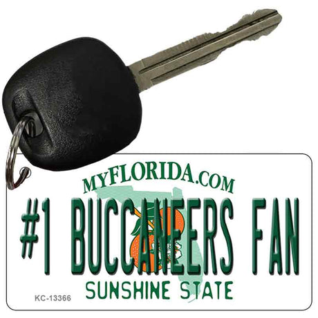 Number 1 Buccaneers Fan Novelty Metal Key Chain KC-13366