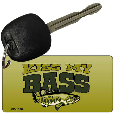 Kiss My Bass Novelty Aluminum Key Chain KC-1336