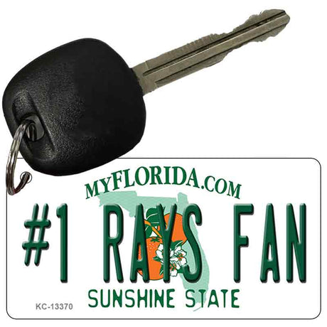 Number 1 Rays Fan Novelty Metal Key Chain KC-13370