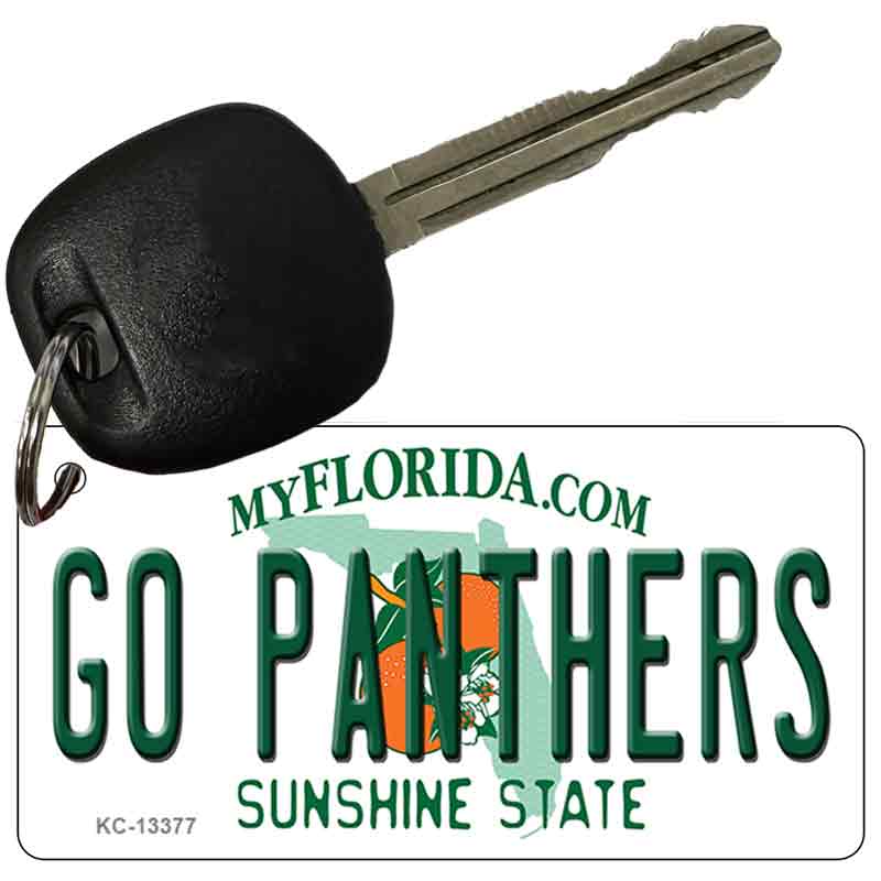 Go Panthers Novelty Metal Key Chain KC-13377