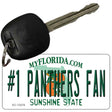 Number 1 Panthers Fan Novelty Metal Key Chain KC-13378