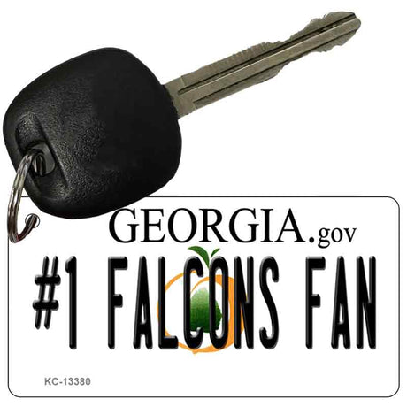 Number 1 Falcons Fan Novelty Metal Key Chain KC-13380