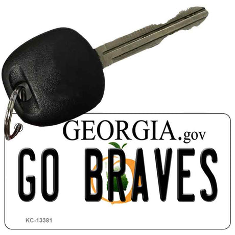 Go Braves Novelty Metal Key Chain KC-13381