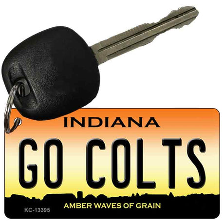 Go Colts Novelty Metal Key Chain KC-13395