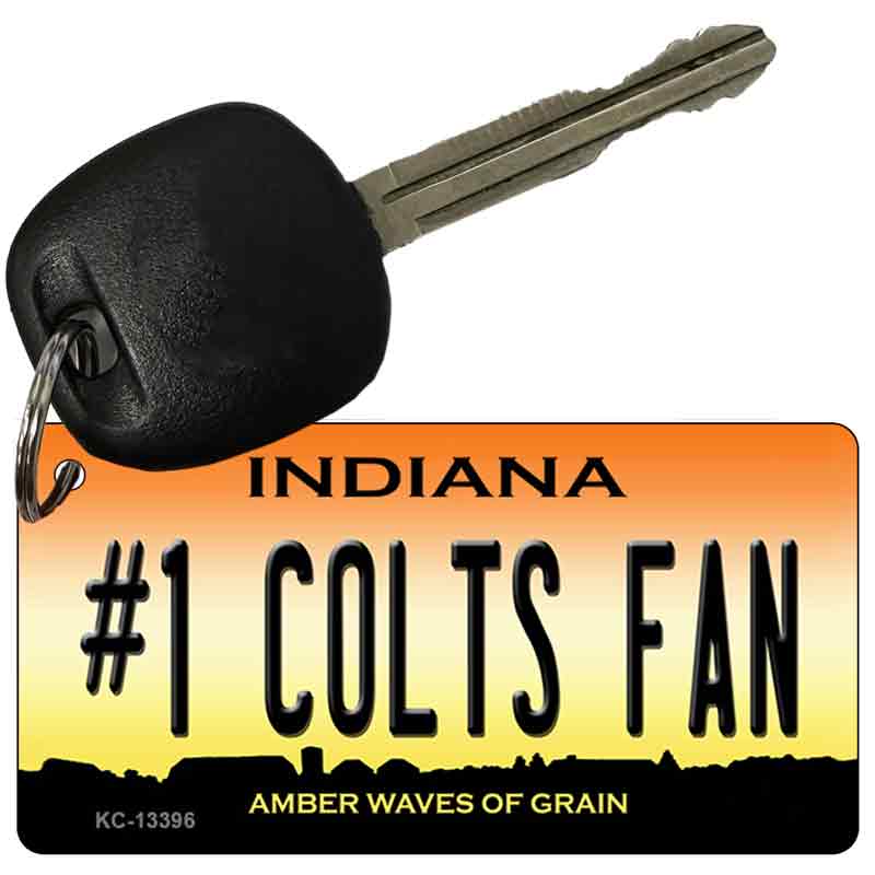 Number 1 Colts Fan Novelty Metal Key Chain KC-13396