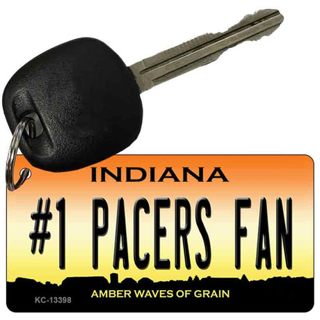 Number 1 Pacers Fan Novelty Metal Key Chain KC-13398