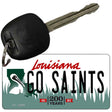 Go Saints Novelty Metal Key Chain KC-13399