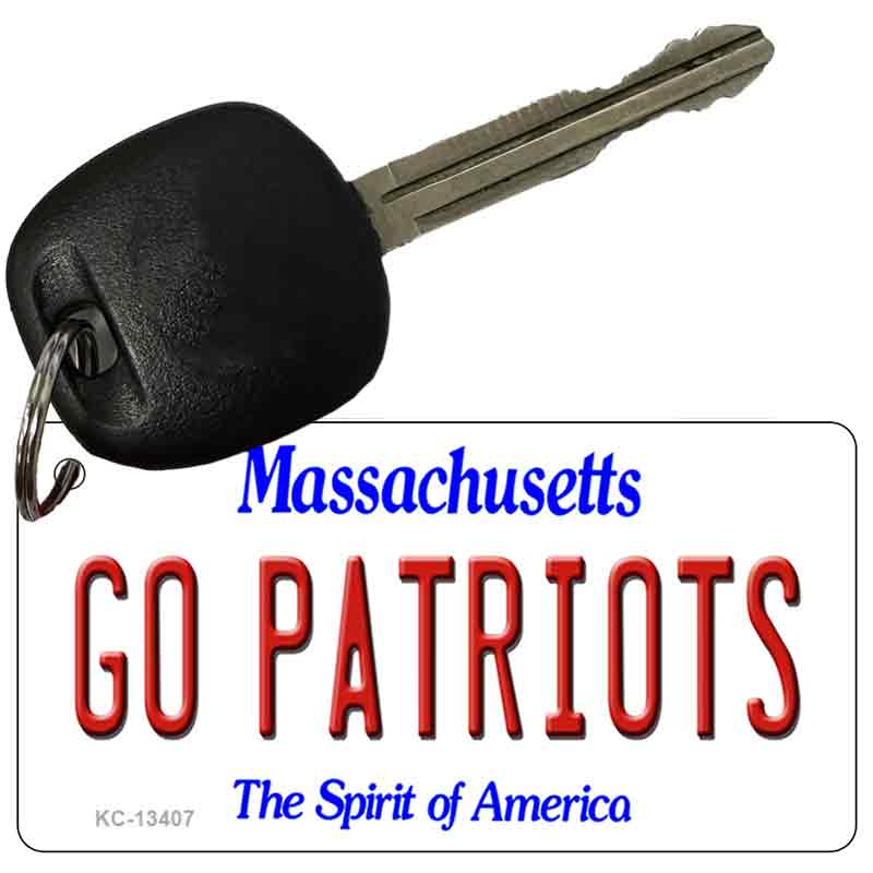 Go Patriots Novelty Metal Key Chain KC-13407