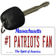 Number 1 Patriots Fan Novelty Metal Key Chain KC-13408