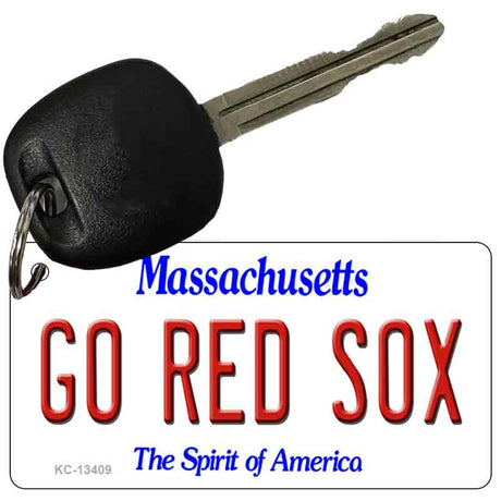 Go Red Sox Novelty Metal Key Chain KC-13409