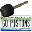 Go Pistons Novelty Metal Key Chain KC-134117