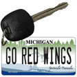 Go Red Wings Novelty Metal Key Chain KC-13419