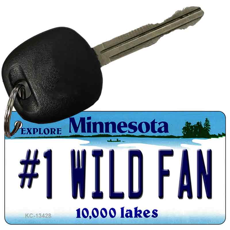 Number 1 Wild Fan Novelty Metal Key Chain KC-13428