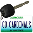 Go Cardinals Novelty Metal Key Chain KC-13433