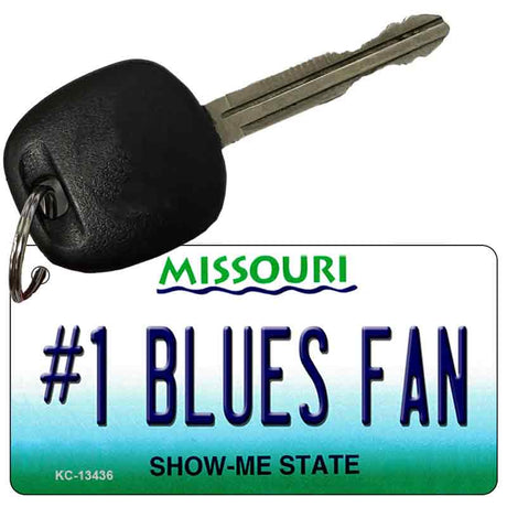 Number 1 Blues Fan Novelty Metal Key Chain KC-13436