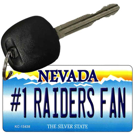 Number 1 Raiders Fan Novelty Metal Key Chain KC-13438