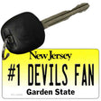 Number 1 Devils Fan Novelty Metal Key Chain KC-13446