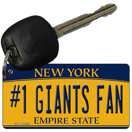 Number 1 Giants Fan Novelty Metal Key Chain KC-13448