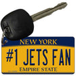 Numbers 1 Jets Fan Novelty Metal Key Chain KC-13450