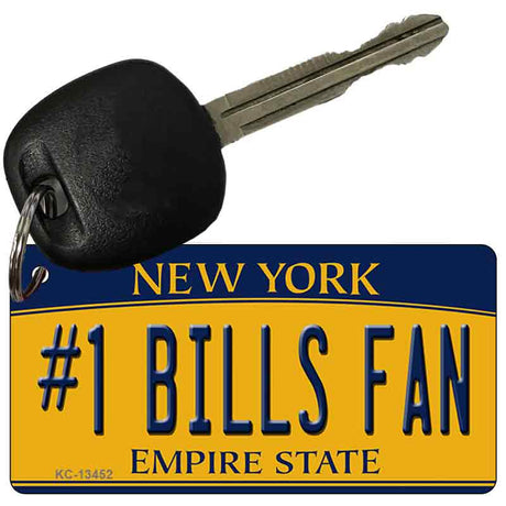 Number 1 Bills Fan Novelty Metal Key Chain KC-13452